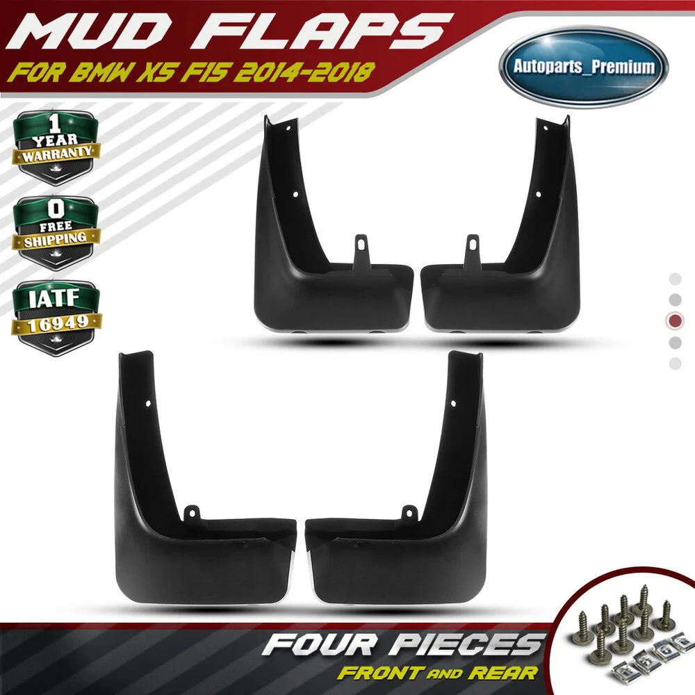 

4x Splash Guards Mud Flaps Front&Rear for BMW X5 F15 2014-2018 w/o Running Board