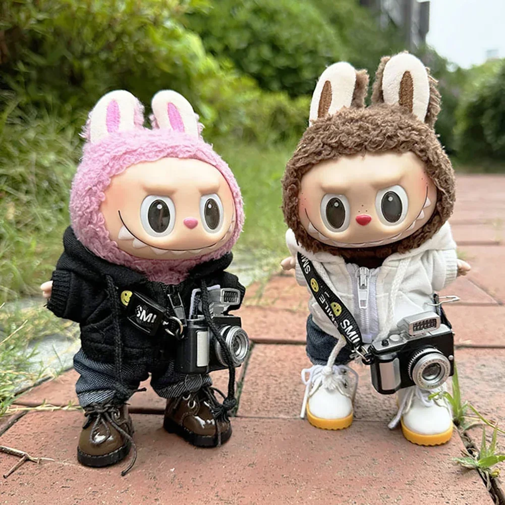 Для 17 см куклы Лабубу аксессуары для одежды одежда свитер на молнии комплект