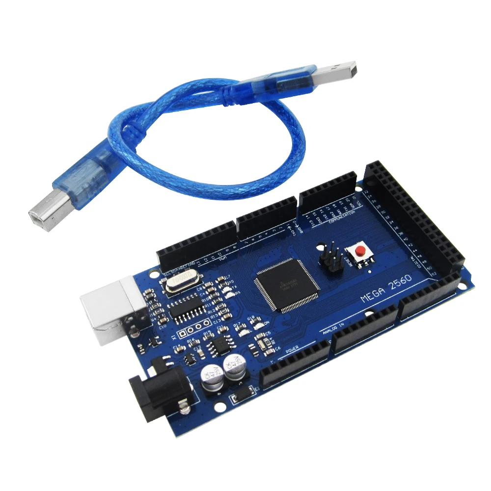 Фото Комплект Reprap Ramps 1.4 с Mega 2560 r3 + Heatbed mk2b + 12864 ЖК-контроллер + DRV8825 + Механический переключатель + Кабели для 3D-принтера №2