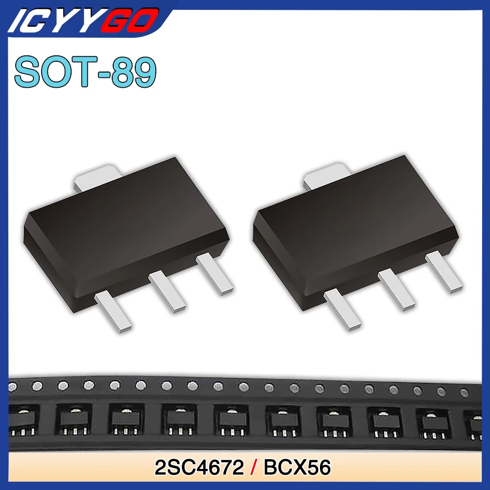

Original Npn Transistor Bcx56 2Sc4672 Sot-89 Smd Mark Transistors Bipolar Junction Triode Tube Electronics Integrated Circuits