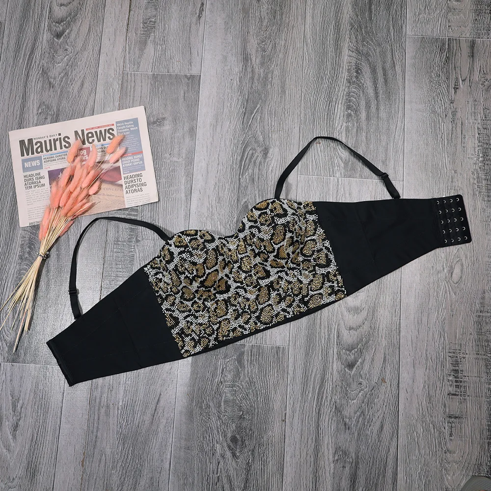 Сексуальный корсет с бисером Клубное бюстье женские топы женское белье
