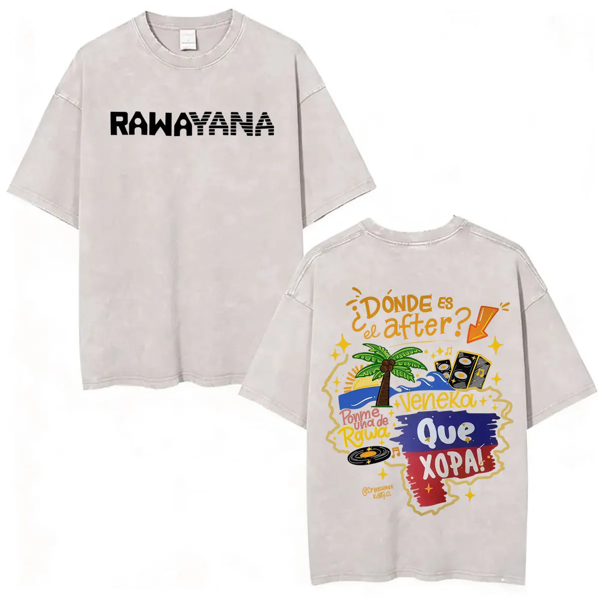 Футболка Band Rawayana Veneka Album в винтажном стиле с эффектом потертости, унисекс, модная, в стиле хип-хоп и поп-музыки, повседневная, свободного кроя, с коротким рукавом (art.: 3920dad482a58) - 3920dad482a58