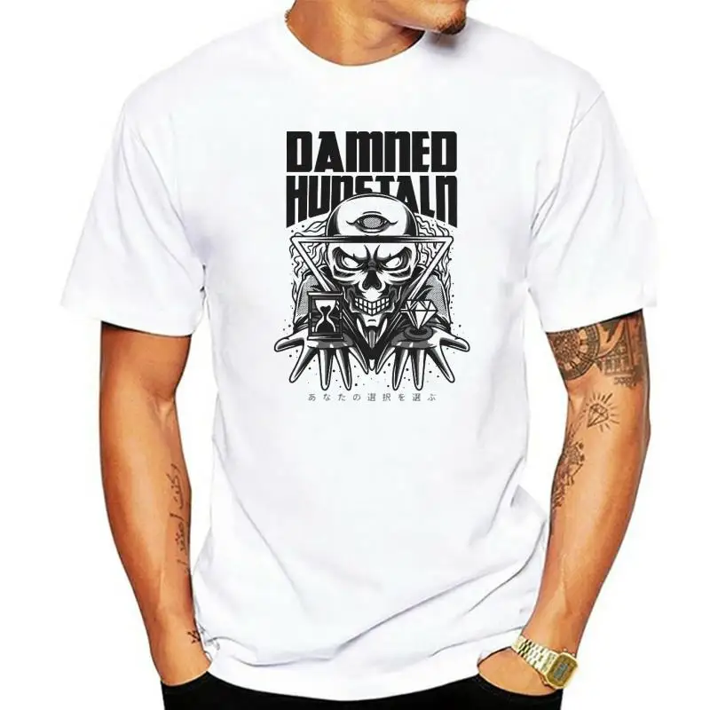 

Title: Damned Hunstaln Classic Crew Neck TShirt men t shirt