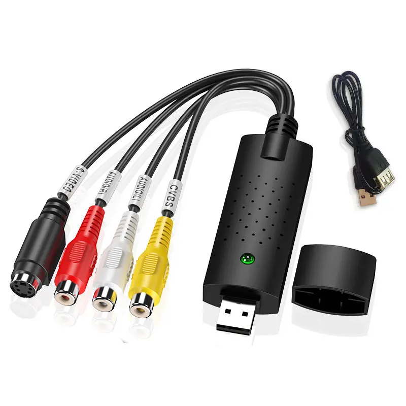 

VHS Audio Capture S-video USB Capture USB VHS To DVD Audio Video Converter Capture USB 2.0 Capture Card TV Video DVR