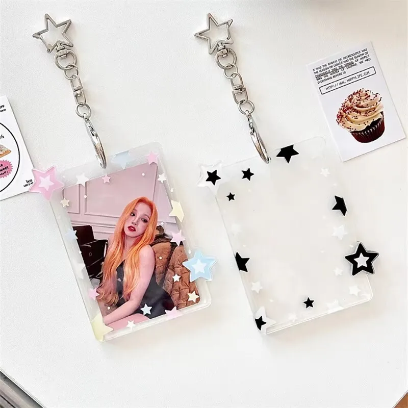 Прозрачный держатель для фотокарточек акриловый открыток 3-дюймовый подвесное