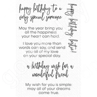 new arrival birthday greetings clear stamps scrapbook diary decoration stencil embossing template diy greeting card handmade