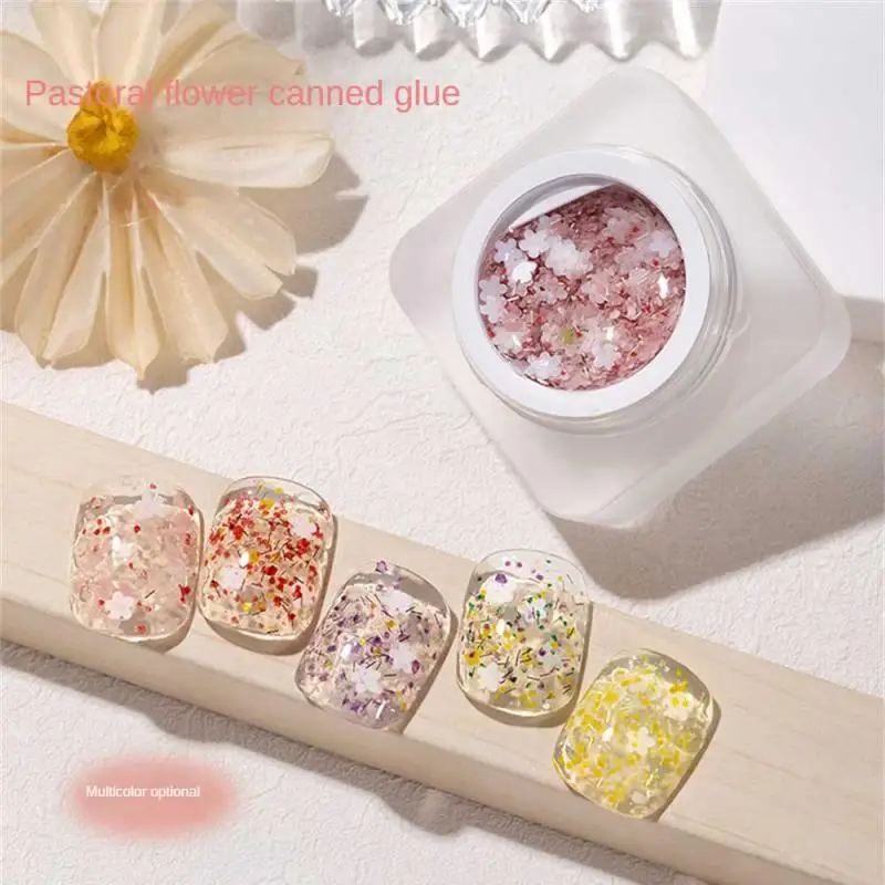

NEW Nail Gel Ice Permeating Small Flower Canned Nail Polish Gel Popular Sequin Nail Decoration In Spring And Summer