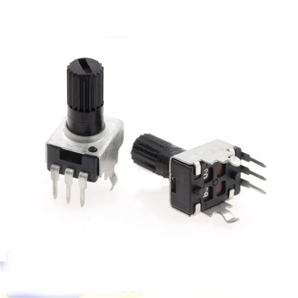 

10pcs RV09 Vertical 12.5mm Shaft 1k 2k 5k 10k 20k 50k 100k 0932 Adjustable Resistor 9 Type 3pin Seal Potentiometer IBUW