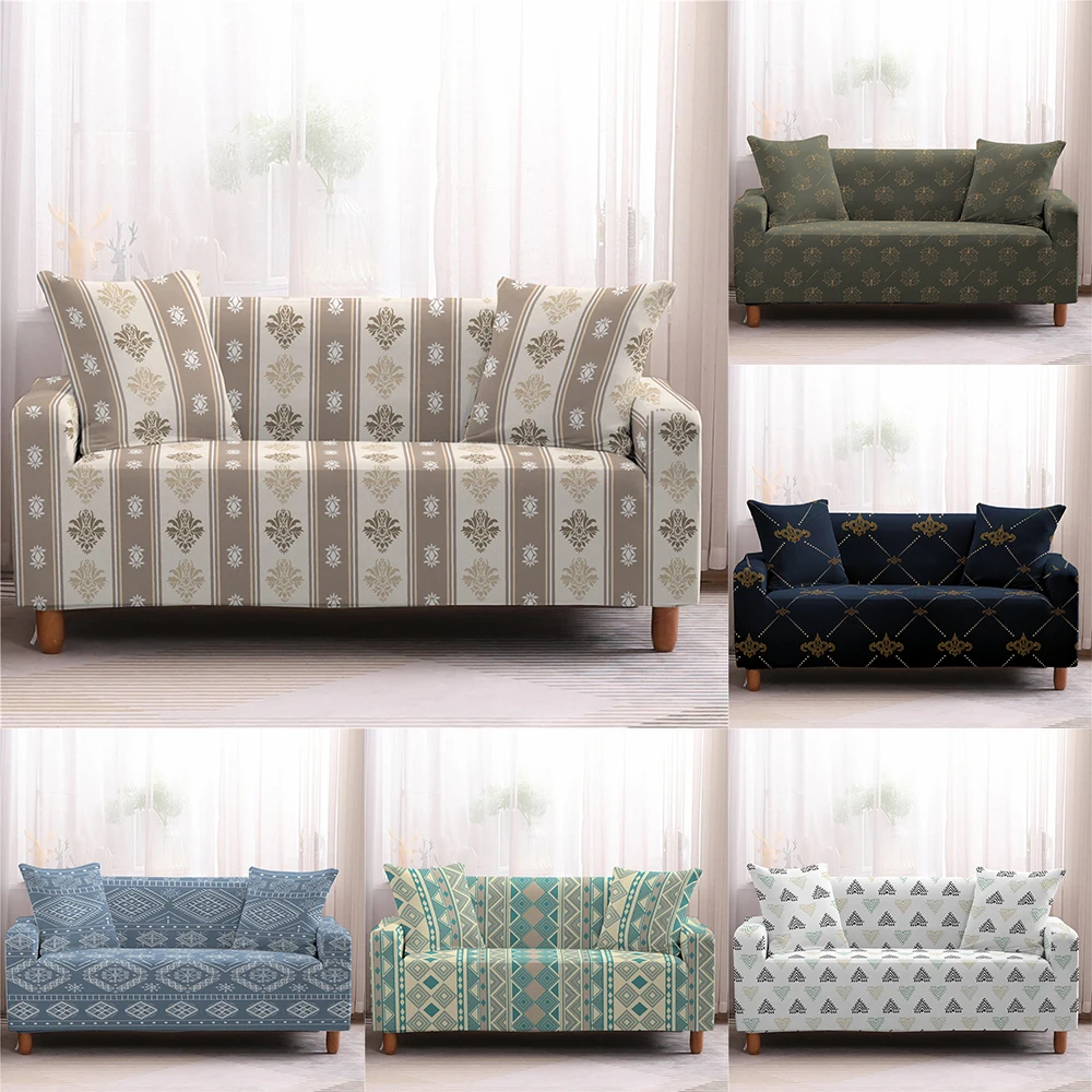 

New Elastic Slipcover Mandala Bohemian Stretch Slip-resistant 3D Printing Sofa Covers Couch Case Single/Two/Three/Four-seater