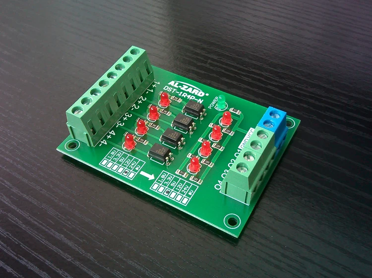 

24V to 5V 4 Channel PLC Signal Converter Level Voltage Board 4Bit Optocoupler