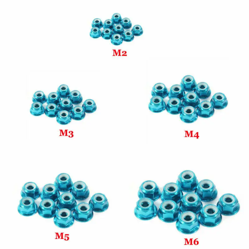 10 шт. алюминиевые фланцевые нейлоновые вставки M2/M3/M4/M5/M6 | Строительство и ремонт