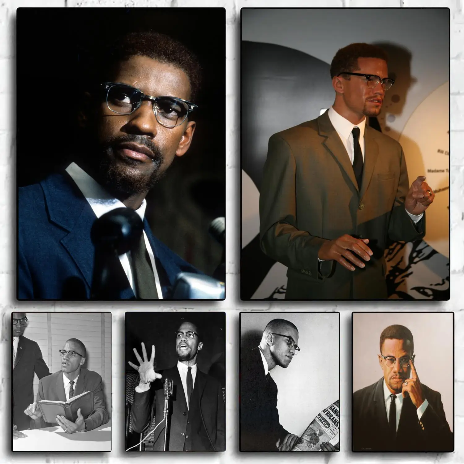 Картина на стену с изображением Малькольма x плакат декоративной живописи