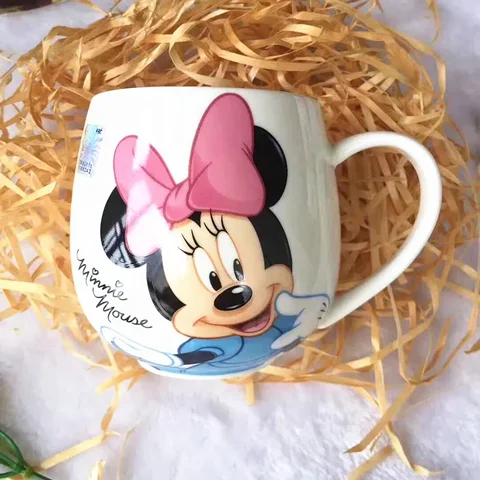 300 мл кофейные кружки Disney Mickey Mouse Minnie Mouse, милые кружки с изображением Дональда молока, креативные модные кружки с ручкой для детей, чашка для воды