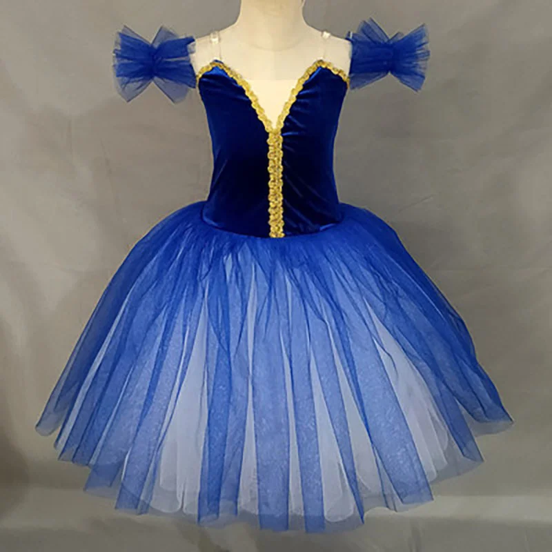

Ballet Tutu Leotard Dress Kids Ballerina Sleeveless Ruched Dresses Black Yellow Fairy Tulle Gymnastic Lyrical Dance Costumes