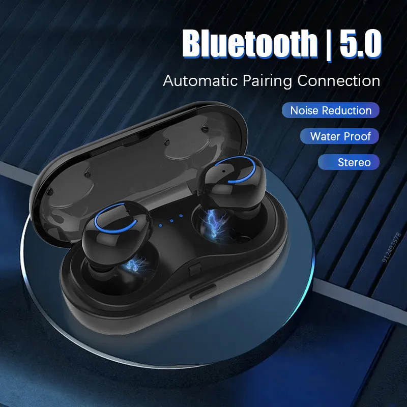 TWS Earphones Wireless Bluetooth 5.0 Sport Noise Reduction Headphones 2022 New Stereo Waterproof Headsets