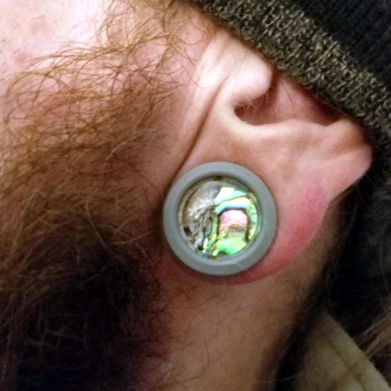 1Pc Shell Ear Tunnel Plugs. Jazz Drum Saddle Plugs and Gauges Flesh Piercing Expander Plug Earrings |