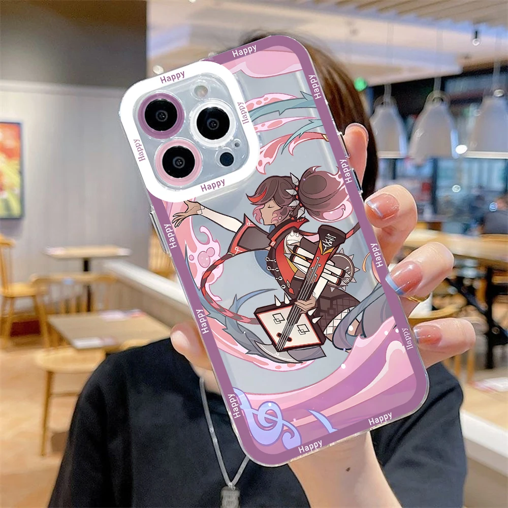 Game Genshin Impact Kazuha Phone Case for IPhone 14 13 12 Mini 11 Pro Max X XR XS 7 8 Plus Soft Silicone Transparent Cover GIft