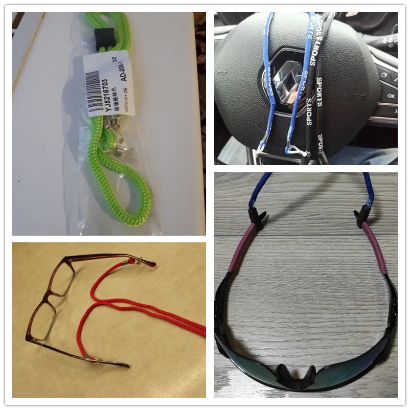 Веревка для очков спортивная эластичная веревка с противоскользящим креплением