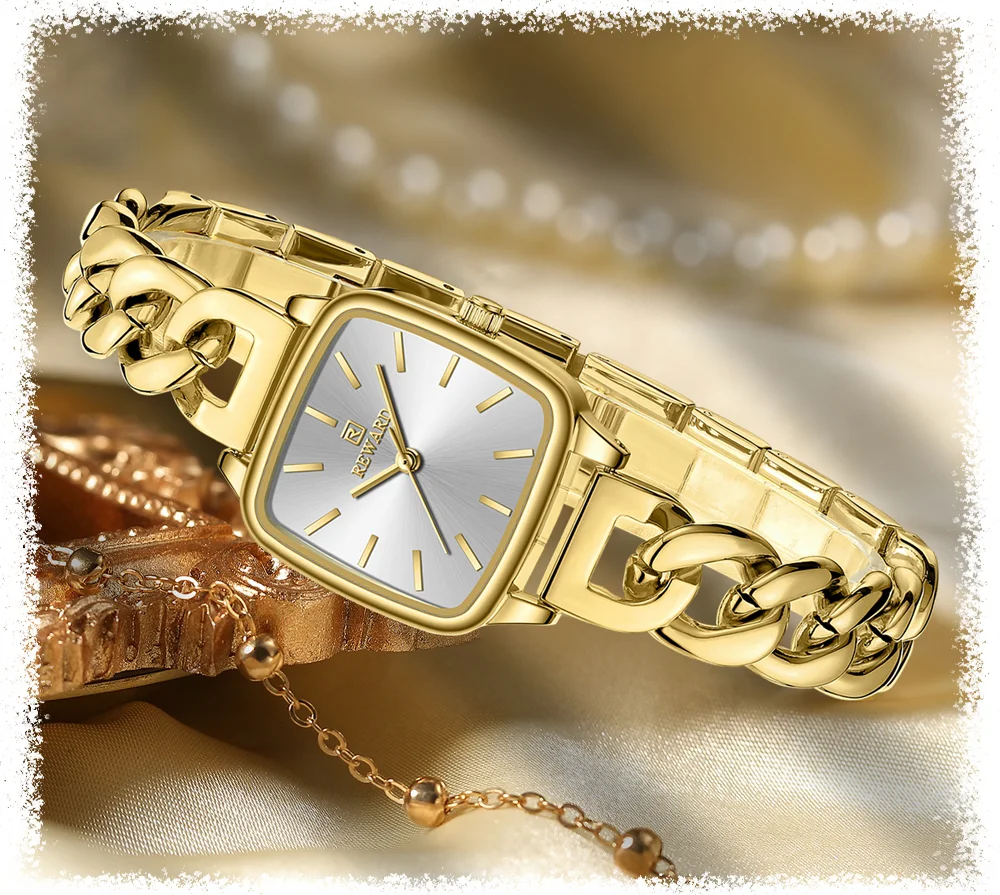 Часы наручные женские кварцевые с медным браслетом водонепроницаемые