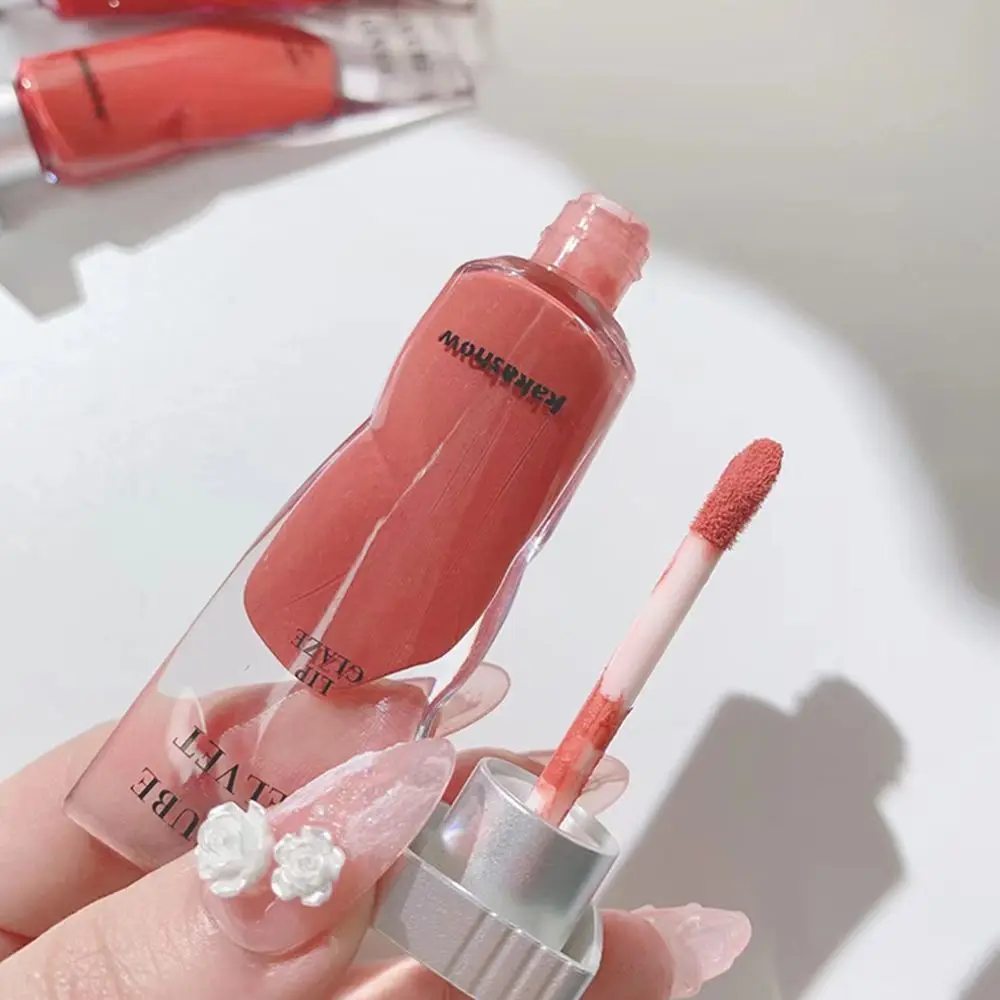 6 цветов модный матовый блеск для губ бархатная Сексуальная Красная жидкая