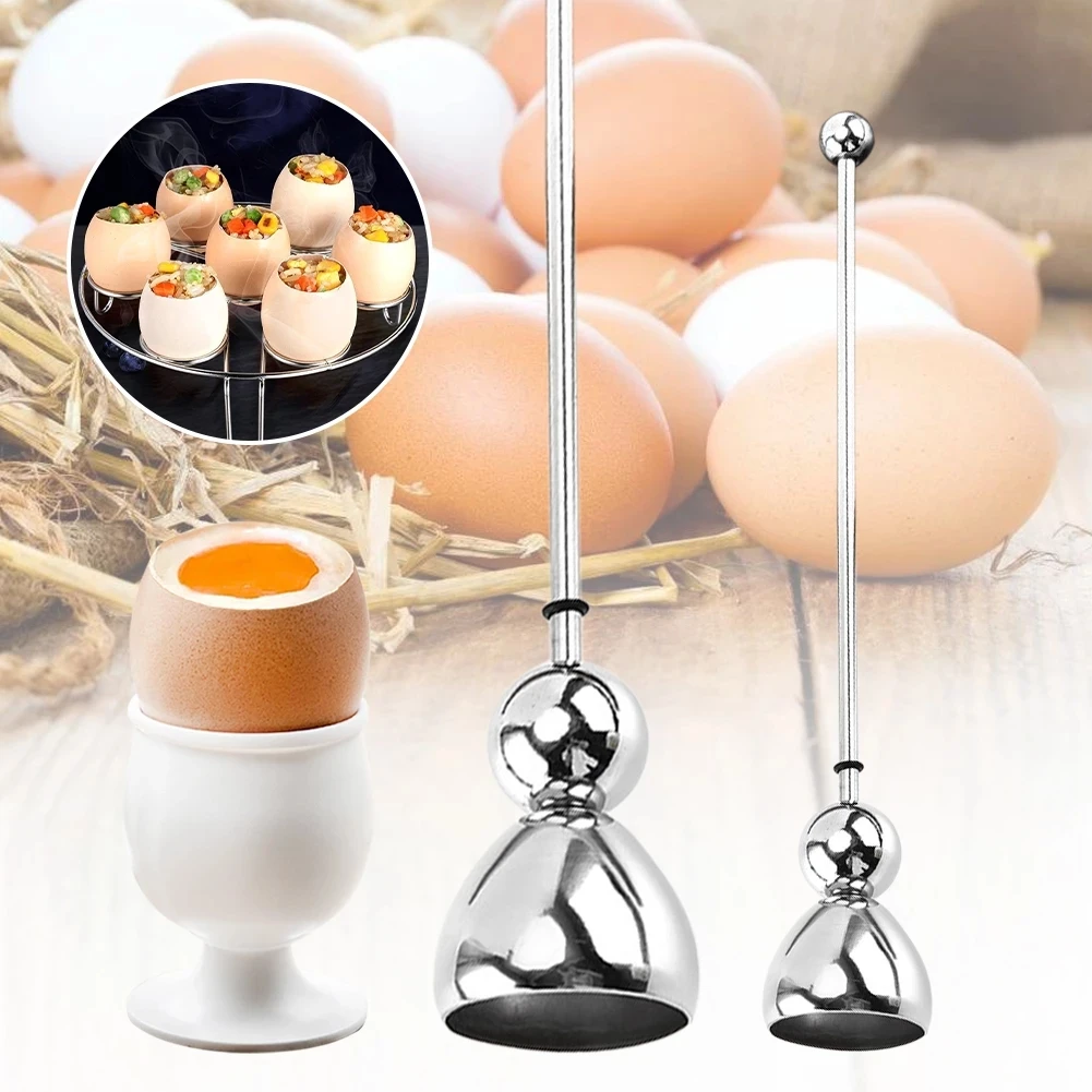

New Egg Topper Cracker Egg Cutter Opener Scissors Shell Boiled Kitchen Tool Cooked Snipper Stainless Steel Break Beat Clipper