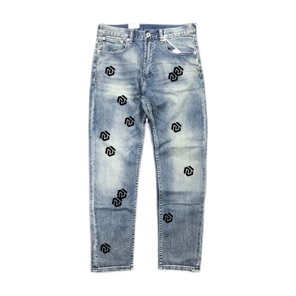 

NIGO сексуальные Реальные Джинсовые брюки # nigo8899