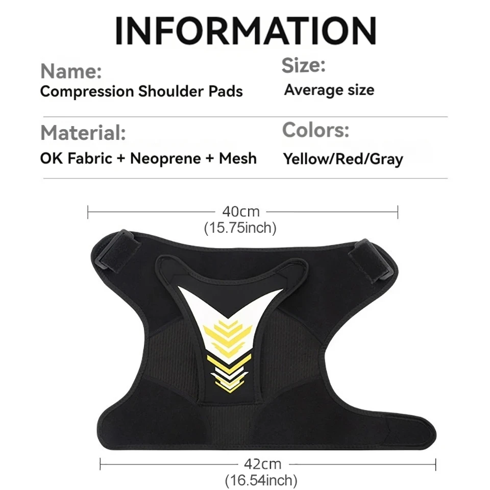 Loogdeel Регулируемая защита для плеч унисекс Спортивные дышащие противоскользящие