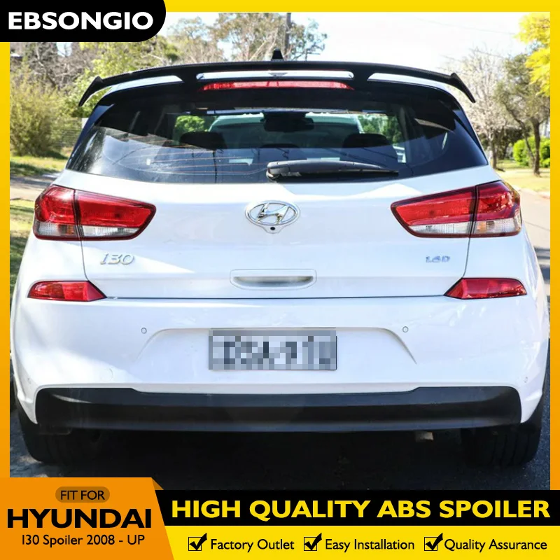 

I30 Roof Spoiler Carbon Fiber Universal Style Rear Spoiler Tail Trunk Boot Wing Decoration Car Styling For Hyundai I30 2008 - UP