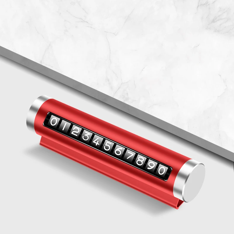 

Металлическая Автомобильная Временная парковочная карта, поворотная табличка с номером телефона, Алюминиевые наклейки, остановка парковки в автомобиле, автостайлинг, автомобильные аксессуары