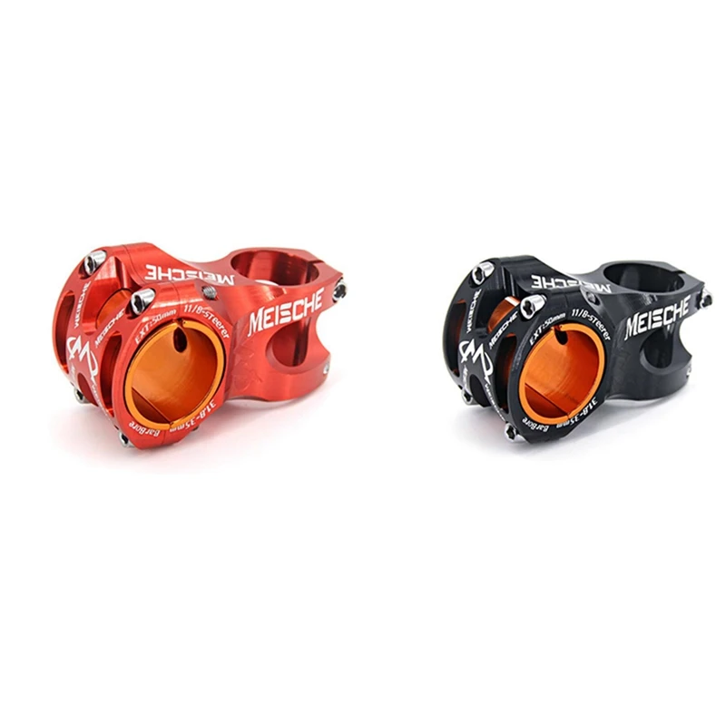 

MEISCHE Ultralight 0 Degree Rise DH AM Enduro Stem MTB Stem 50Mm CNC 31.8Mm Handlebar Bicycle 28.6Mm Short Stems
