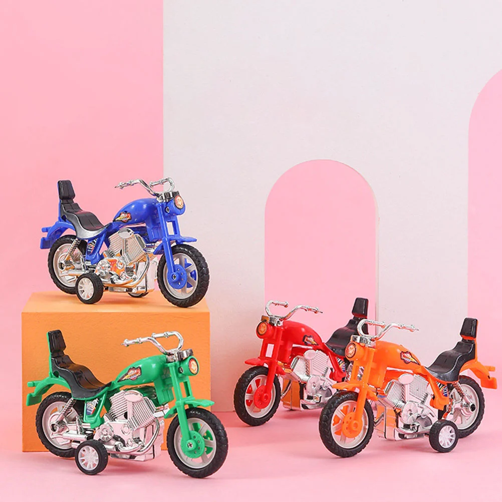 4 шт. инерционный пластиковый мотоцикл с откатным механизмом детская игрушка