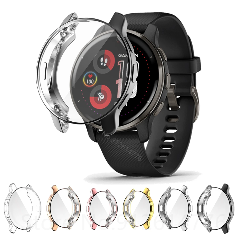 

TPU Protective Cover For Garmin Venu 2 Plus Watch Case Full Coverage Screen Protector Sleeve Plating Cases For Garmin Venu2 Plus