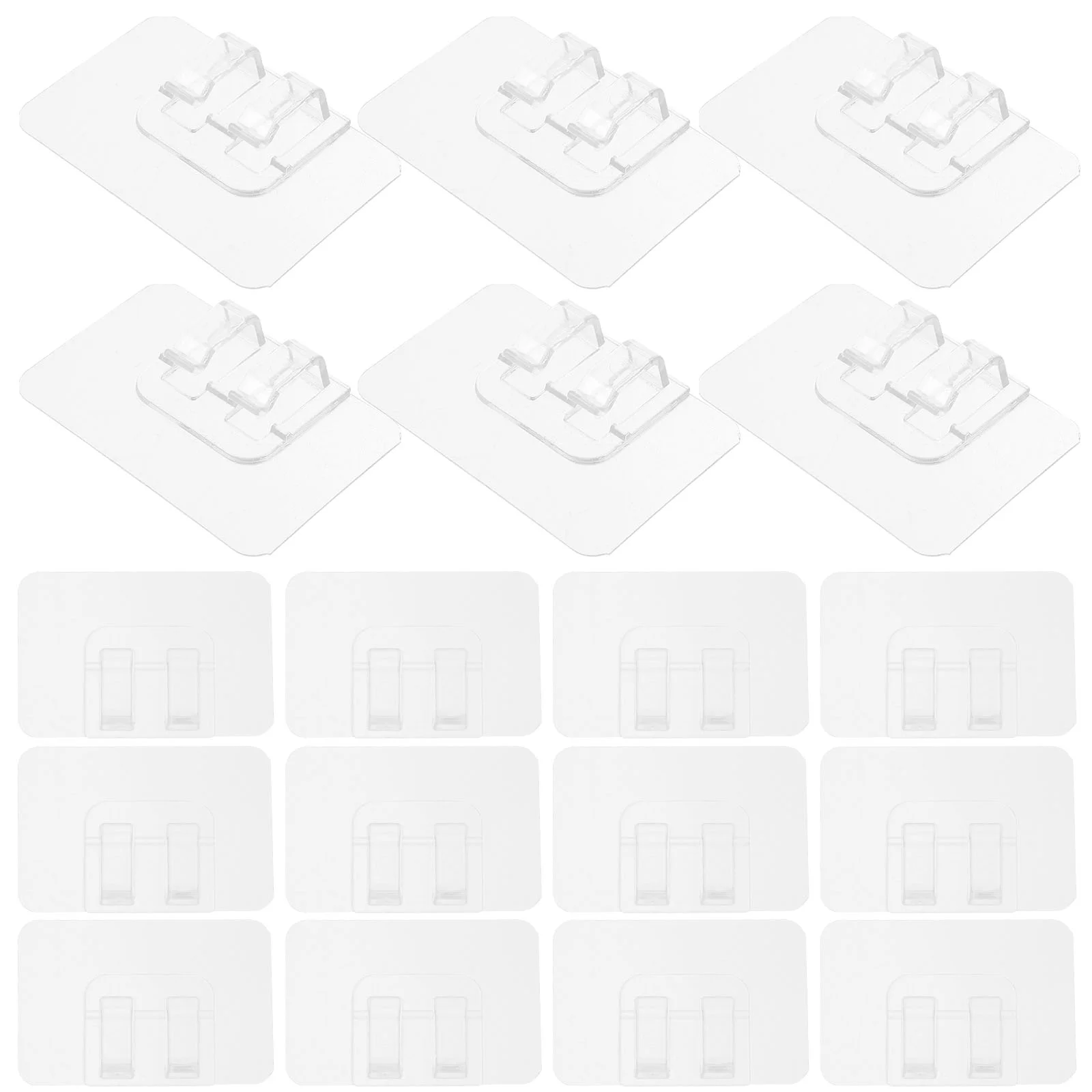 

50pcs Outdoor Light Clips Outdoor Sticky Hooks Outside Cables Clips Cord Holders