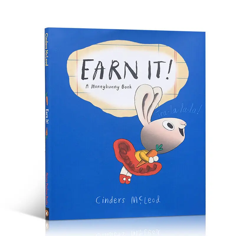 

EARN IT! Moneybunny Cinders McLeod Original English Picture Hardcover Book for Kids