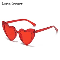 new fashion love heart shape sunglasses women personality uv400 eyewear red black luxury brand 2022 sun glasses female outdoor