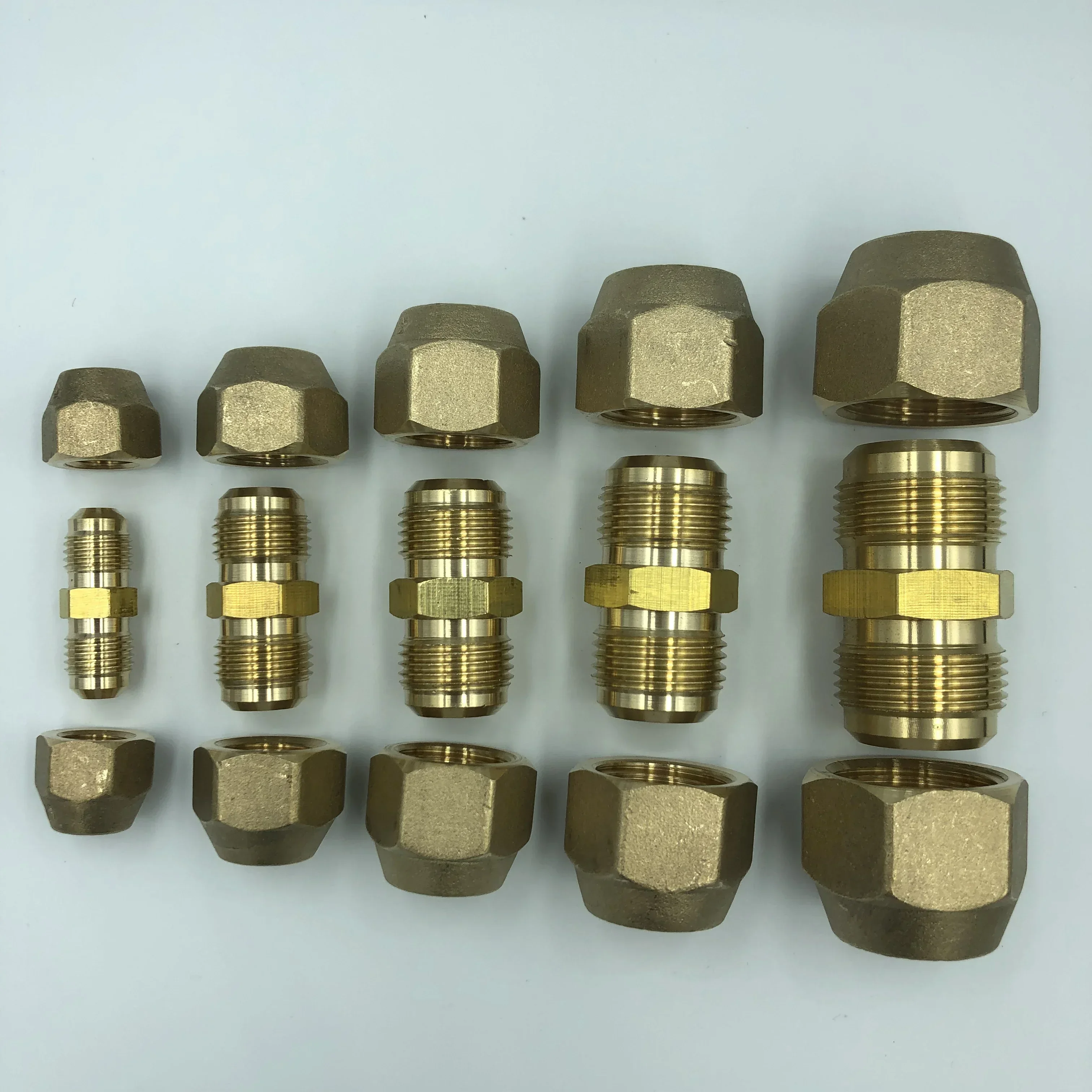 Латунный соединительный элемент для медных труб 1/4" 3/8" 1/2" 3/4"