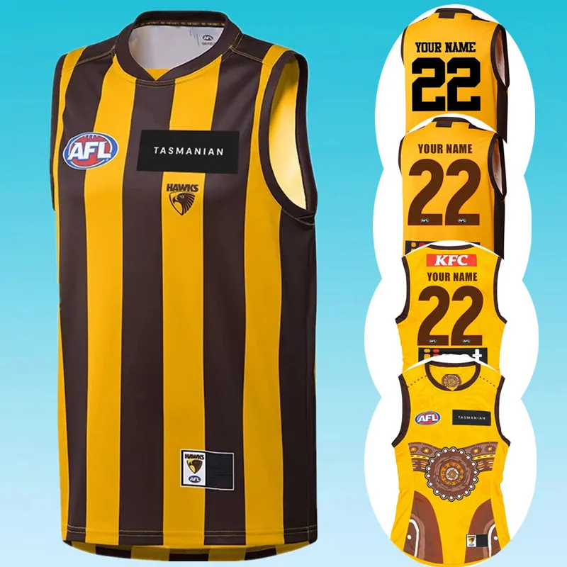 2022 Боярышник AFL HOME / INDIGNEOUS GUERNSEY-мужской размер: фотография (пользовательский