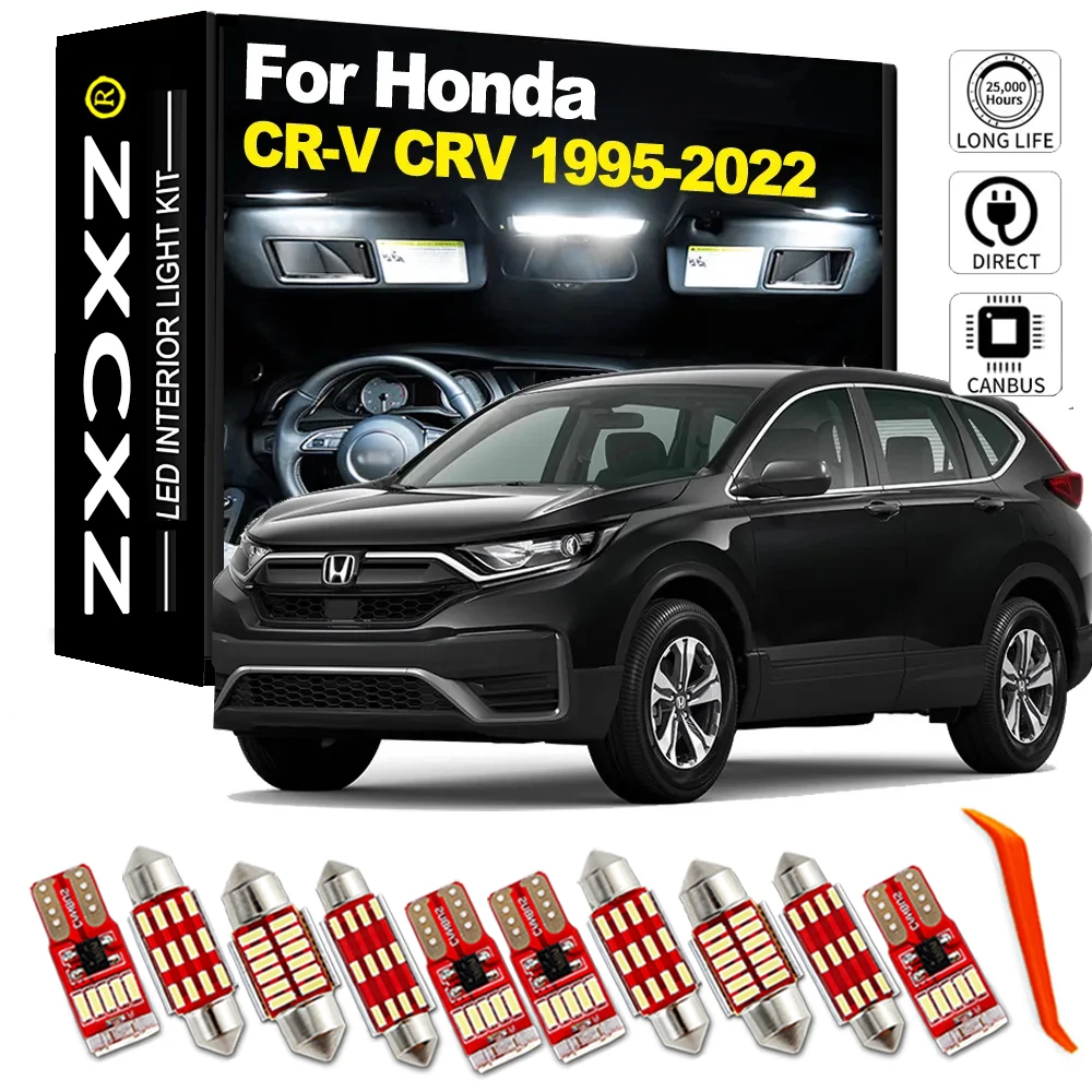 ZXCXZ Комплект светодиодных внутренних купольных лампочек для Honda CR-V CRV I II III IV V MK 1 2 3