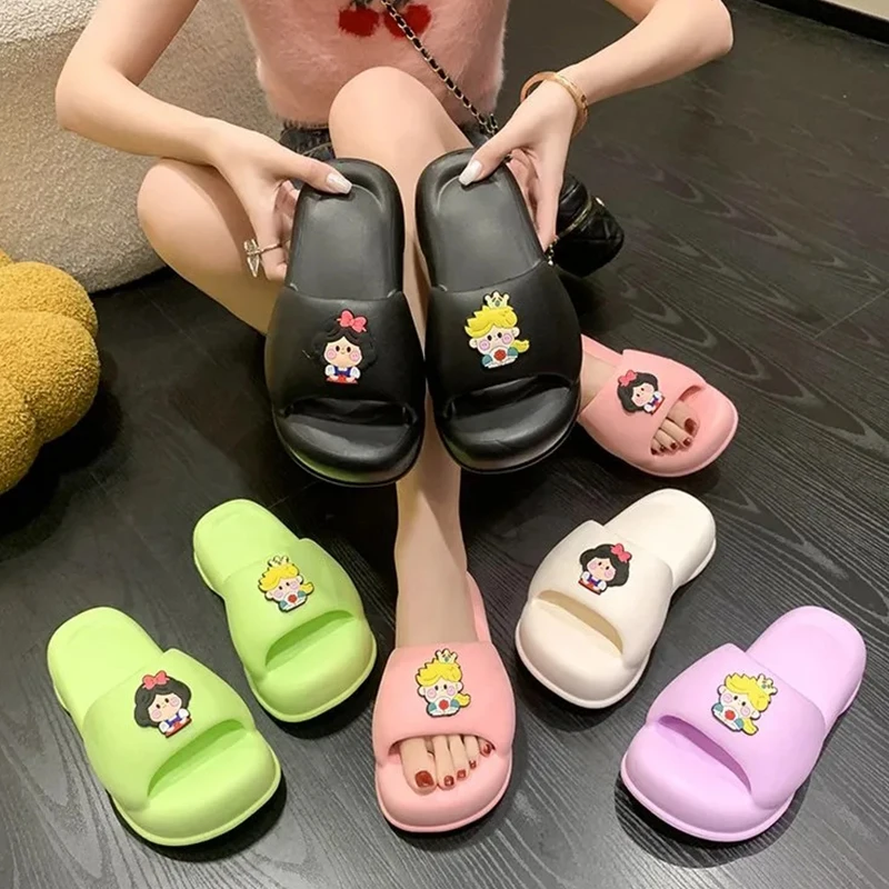 

2023 Gorgeous Clouds Slippers Woman Light Platform High Heels Anti-slip Soft Thick Sole Home Pillow Slides Ladies Summer Shoes