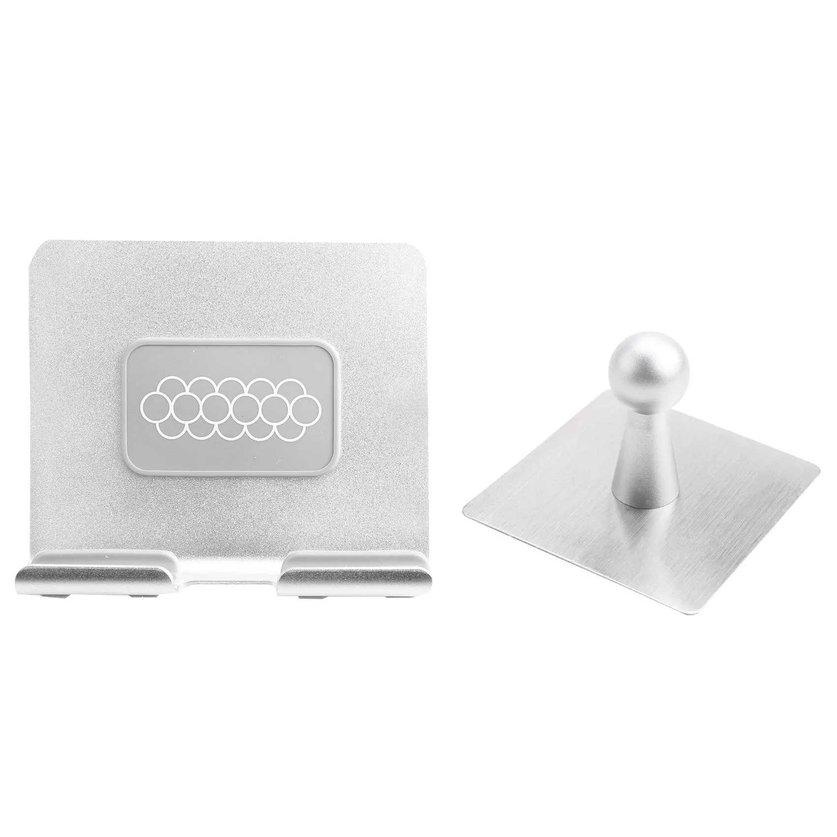 

Wall MoUnt Holder Adhesive Wall Phone Tablet Holder MoUnt Stand for Ipad Air /Pro /Mini Iphone Silver Gray