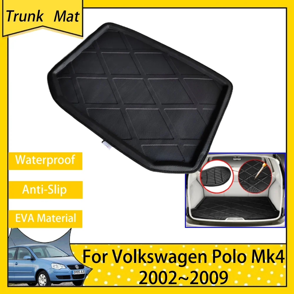 Автомобильная багажная Накладка для Volkswagen VW Polo Vivo Mk4 9N 6Q 9N3 2002 ~ 2009