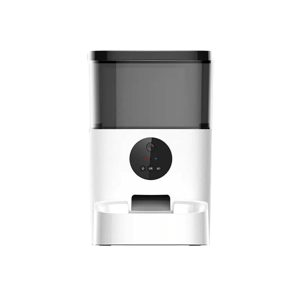 

APP Control Automatic Pet Feeder Living Room Bedroom Large Capacity Plastic Video Intercom Feeding Device Pets CN Plug