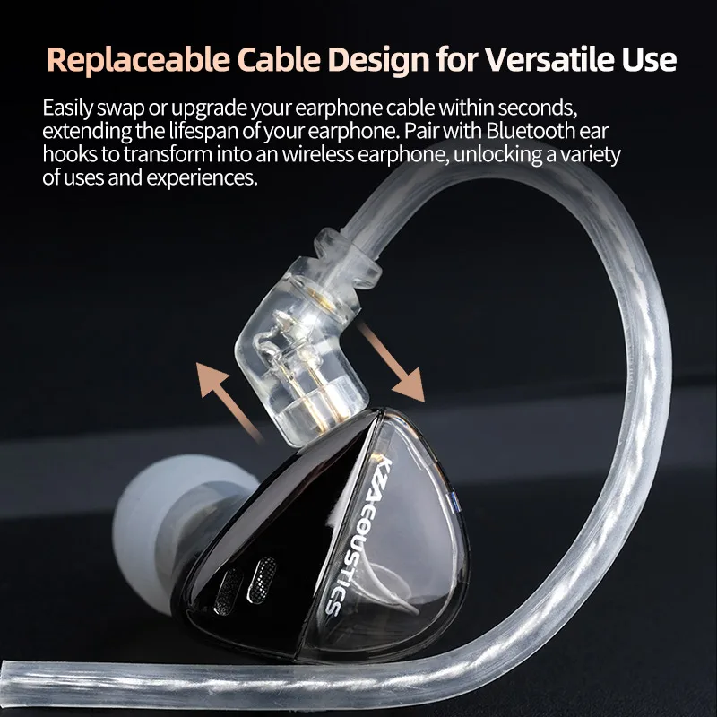 Фото KZ X Angelears Libra X Сверхширокочастотные динамические проводные наушники IEM Hi-Fi стерео бас музыкальные спортивные наушники игровая гарнитура №2