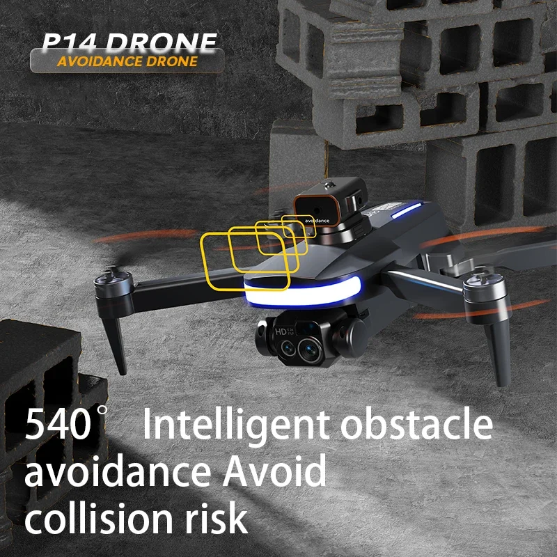 Дрон P14 4k HD с камерой обхода препятствий