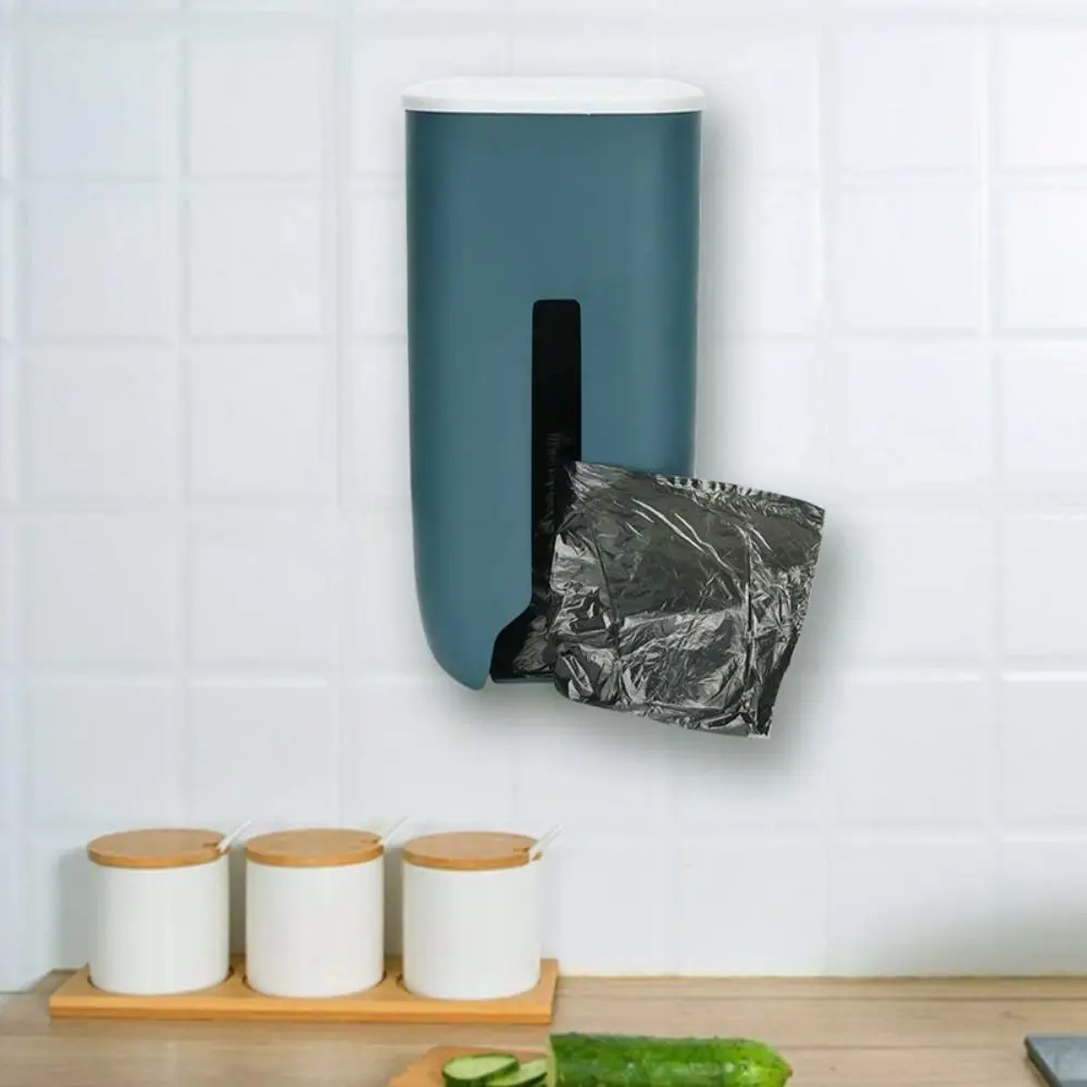 

Plastic Plastic Bag Storage Bag Wall-Mounted Extractable Garbage Bag Holder Refillable Large Capacity Trash Bag Saver Bathroom