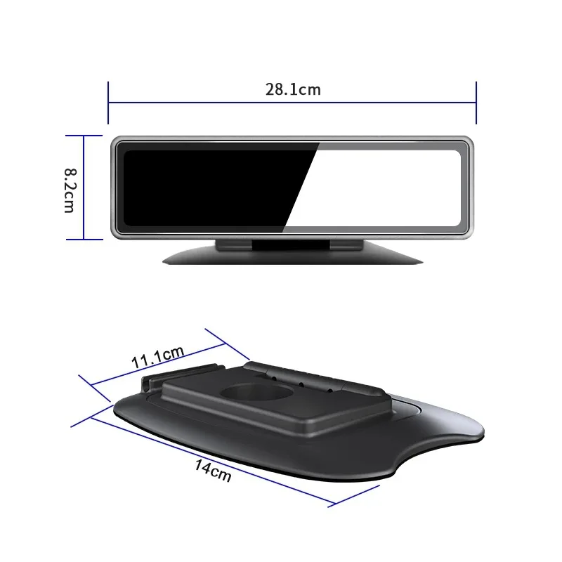 

360 Degree Wide Angle 12Inch Screen 4K Car Dashboard Camera Recorder with Night Vision