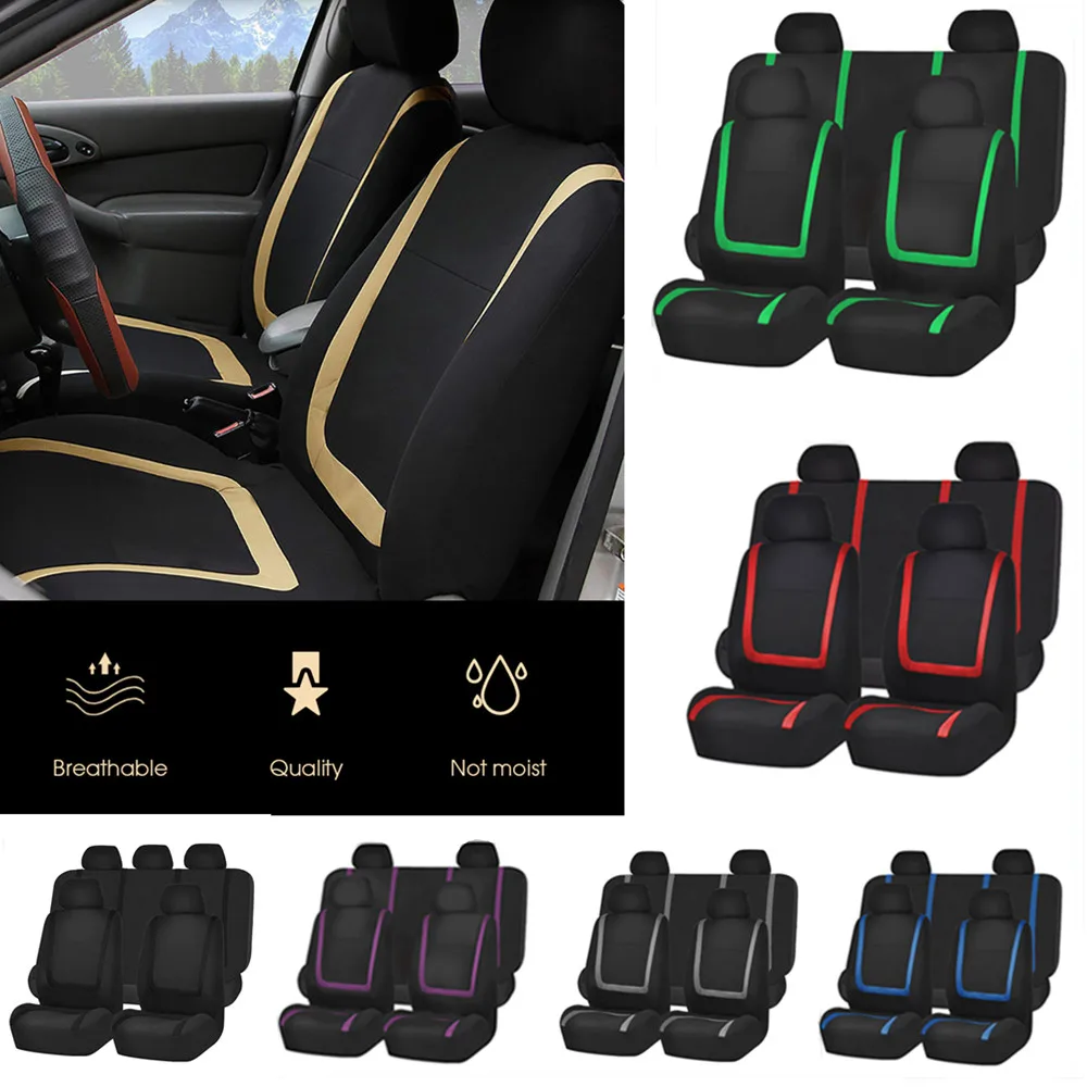 

Fabric Car Seat Covers For TOYOTA Prius Previa Reiz Sienna Tundra Vios Fortuner Kluger CHR Tacoma Supra Auto Seat Cushion Cover