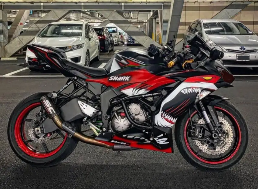 

New ABS Whole Fairings Kit Fit for Kawasaki Ninja ZX-6R ZX6R 636 2019 2020 2021 19 20 21 Bodywork set + Tank Cover Matte Shark