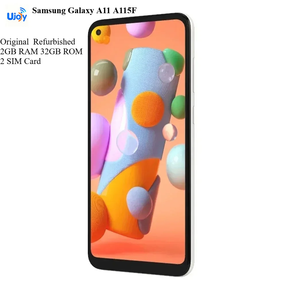 Фото Восстановленный мобильный телефон Samsung Galaxy A11 A115F 4G, 6.4'', 2 ГБ ОЗУ, 32 ГБ ПЗУ, 13 МП+5 МП+2 МП+8 МП, восьмиядерный процессор
