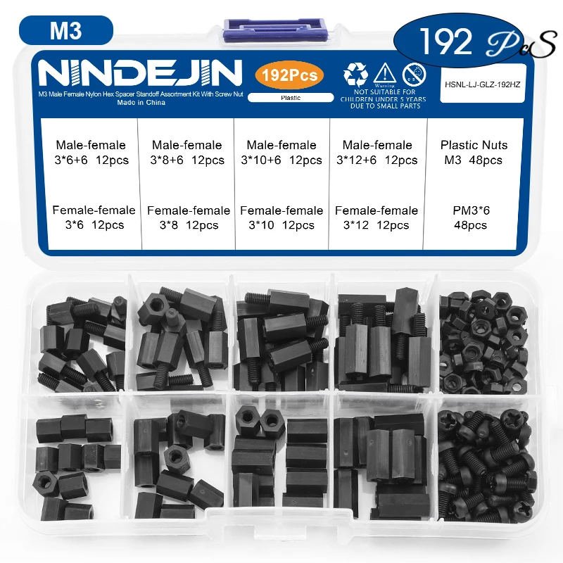 

NINDEJIN Нейлоновые стойки для монтажа M2 M2.5 M3 M4